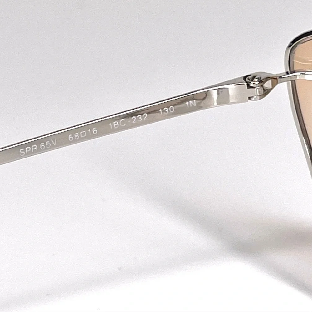 PRADA Sunglasses NEW PR 65VS-1BC232 Silver / Pink Gradient Orange NEW - Picture 11 of 13